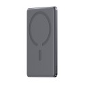 Powerbank 5000mAh USB-C 20W PD i ładowaniem indukcyjnym 15W - szary