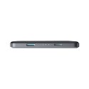 Powerbank 5000mAh USB-C 20W PD i ładowaniem indukcyjnym 15W - szary