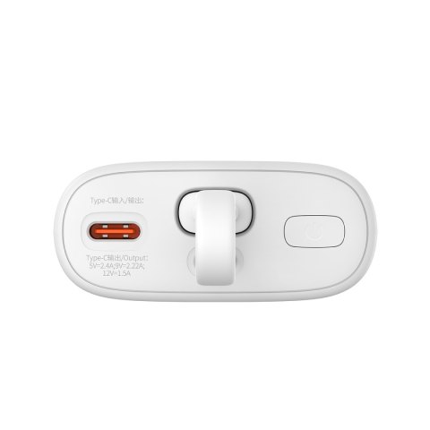 Powerbank Popsicle 5200mAh 20W z kablem Lightning 60W/20V/3A/30cm - biało-zielony