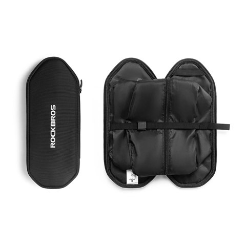 Torba na bagażnik rowerowy składana z funkcją siedziska 5l - czarna