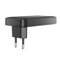 Ładowarka sieciowa płaska 65W GaN 2 USB-C USB-A ultra cienka - czarna