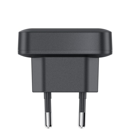 Ładowarka sieciowa płaska 65W GaN 2 USB-C USB-A ultra cienka - czarna