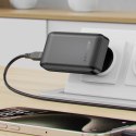Ładowarka sieciowa płaska 65W GaN 2 USB-C USB-A ultra cienka - czarna