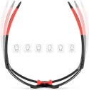 Okulary rowerowe fotochromowe UV400 z etui SP216BK - czarno-czerwone