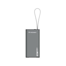 Powerbank K65+ 65W 30000mAh 2x USB-C 1x USB-A 65W - czarny