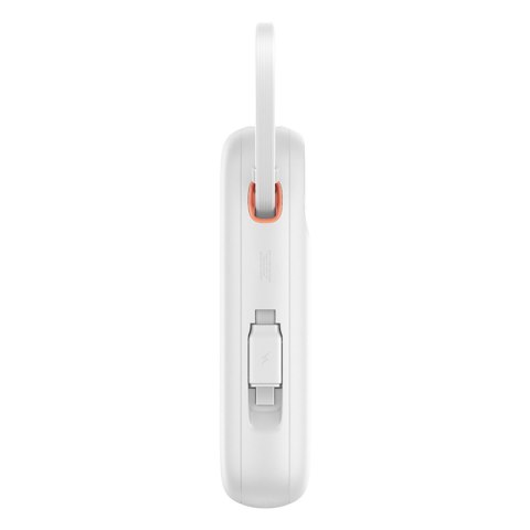 Powerbank QPow 2 20000mAh 30W z 2 wbudowanymi kablami USB-C - biały