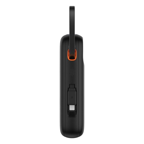 Powerbank QPow 2 20000mAh 30W z 2 wbudowanymi kablami USB-C - czarny