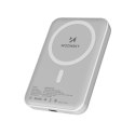 Powerbank magnetyczny 10000 mAh z kablem USB-C 25 cm - biały