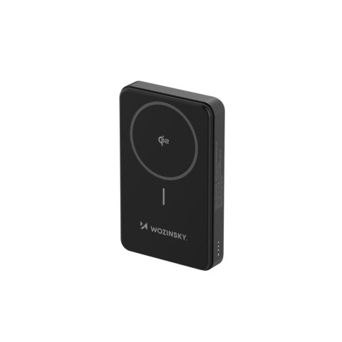 Powerbank magnetyczny Qi2 10000mAh z podstawką USB-A USB-C 22.5W PD - czarny