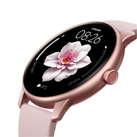 Smartwatch Classis Series JR-FC1 z funkcją odbierania połączeń IP68 - różowy