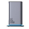 Stacja ładowania ładowarka wieloportowa GaN 65W EU 4x USB-C i 2x USB-A - ciemnoszara