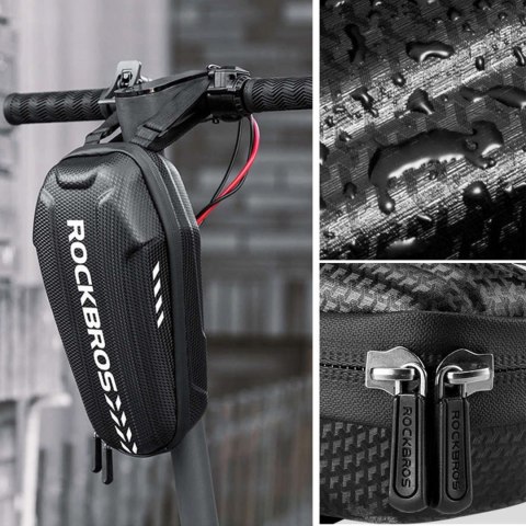 Torba rowerowa mocowana na kierownicę lub ramę 3l B62-1 - czarna