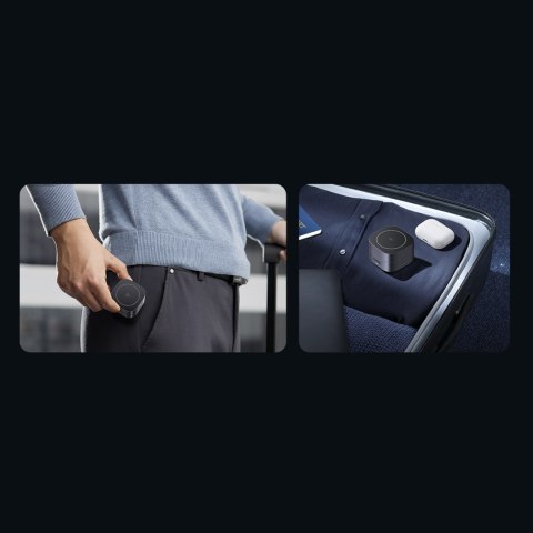 3w1 Ładowarka indukcyjna MagSafe Qi2 USB-C do telefonu słuchawek - czarna