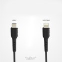 Kabel przewód USB-C - iPhone Lightning 1m - czarny