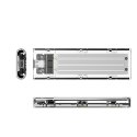 Kieszeń obudowa na dysk TCM2-C3 M.2 NVME na USB-C 10Gb/s - szaro-przezroczysta