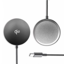 Ładowarka indukcyjna magnetyczna bezprzewodowa Qi2 do telefonu 15W - czarna
