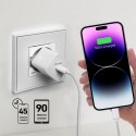Ładowarka sieciowa GaN z Power Delivery 20W - biała