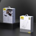 Ładowarka sieciowa podróżna ultracienka GaN 65W USB-A USB-C PD EU / US - biała