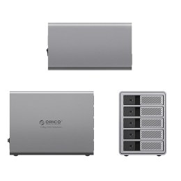 Macierz dyskowa 9858T3 z Thunderbolt 3 na 5 dysków 2.5'' / 3.5'' SATA HDD / SSD - szara