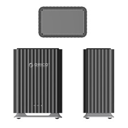Obudowa 9728C3 na 2 dyski 2.5'' HDD / SSD / 3.5'' HDD - czarna