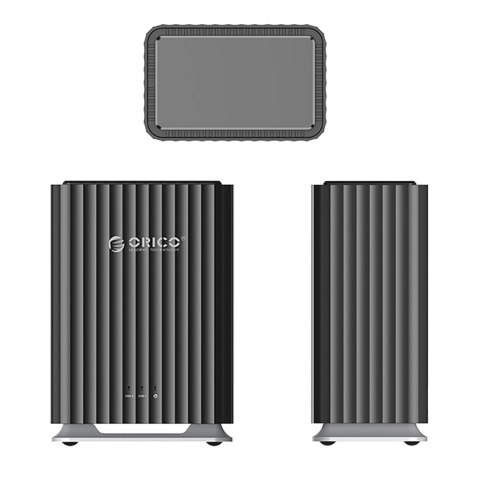 Obudowa 9728C3 na 2 dyski 2.5'' HDD / SSD / 3.5'' HDD - czarna