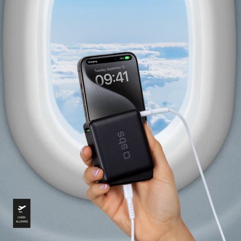 Powerbank 10000 mAh Power Delivery - czarny