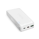 Powerbank 20000 mAh PD MicroUSB USB-C USB-A 20W - biały
