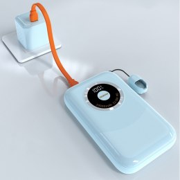Powerbank K21 Mini 10000mAh 22.5W USB-A / USB-C - niebieski