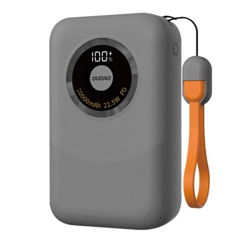 Powerbank K21 Mini 10000mAh 22.5W USB-A / USB-C - szary