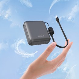 Powerbank K22+ 10000mAh z zawieszką kablem 22.5W USB-C - szary