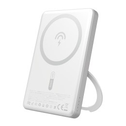 Powerbank z MagSafe i podstawką 20W PD 5000mAh - srebrny