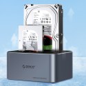 Stacja dokująca 6656C3-C z klonowaniem offline na 5 dysków 2.5'' / 3.5'' SATA HDD / SSD - szara