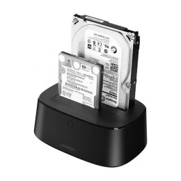 Stacja dokująca do dysków SATA 2.5'' 3.5'' SSD HHD z USB 3.0 zasilacz EU - czarna