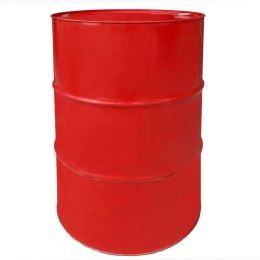 Beczka stalowa metalowa TH 216.5L z rowkami korki 3/4 i 2 w wieku - CZERWONA MIX