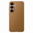 Etui plecki z ekoskóry Samsung KindSuit Case do Samsung Galaxy S25 - złote