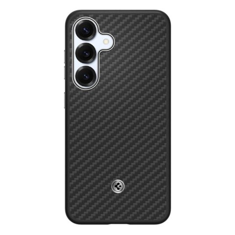 Etui silikonowe Spigen Enzo Aramid MagFit do Samsung Galaxy S25 - czarne