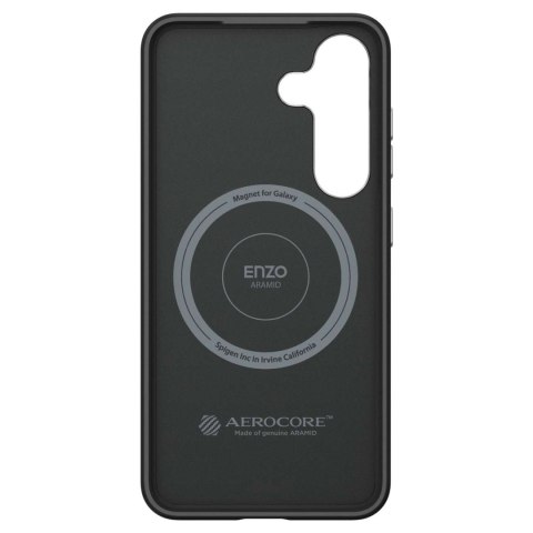 Etui silikonowe Spigen Enzo Aramid MagFit do Samsung Galaxy S25 - czarne