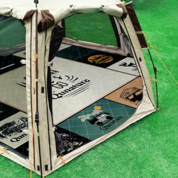 Mata piknikowa koc wodoodporny turystyczny 2 x 2 m - wielokolorowa