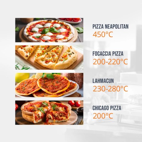 Piec do pizzy elektryczny z szamotem na 6 pizz śr. 33 cm 400 V 6600 W