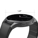 Smartwatch Hama 8900 GPS AMOLED 1.43'' z paskiem silikonowym - czarny