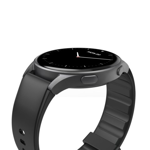Smartwatch Hama 8900 GPS AMOLED 1.43'' z paskiem silikonowym - czarny