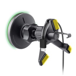 Uchwyt do smartfona z ładowarką bezprzewodową na kratkę MagSafe - czarny