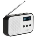 Adler | Digital radio PLL AM/FM | AD 1907 | Alarm function | White/Black