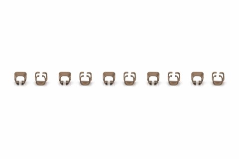 DIGITUS Color clips for Patch cable, Brown | Digitus