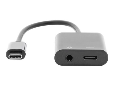 Digitus | USB Type-C adapter/Converter, Type-C to USB Type-C with 3.5mm stereo | AK-300400-002-S