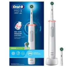 Elektryczna szczoteczka do zębów Oral-B Pro 3 3000 Cross Action | Akumulatorowa | Dla dorosłych | Liczba główek szczoteczki w ze