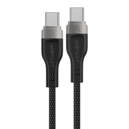 Kabel przewód USB-C 480Mb/s 100W z organizerem magnetycznym 1.2m - czarny