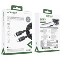 Kabel przewód spiralny USB-C - USB-C 480Mb/s 3A 1.2m - czarny