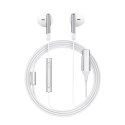 Słuchawki przewodowe z mikrofonem i pilotem USB-C 1.2m - białe