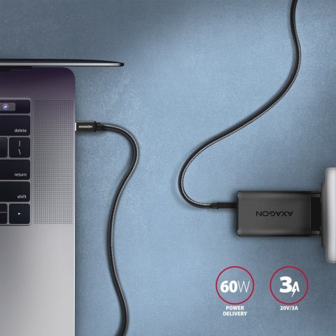 AXAGON Data and charging USB 3.2 Gen 1 cable, 1 m | BUCM3-CM10AB | USB Type C - USB Type C
